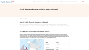 Hawaii Free Public Records Directory