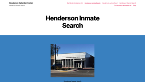 Henderson Inmate Search - Henderson Detention Center