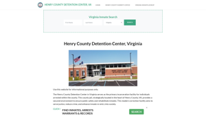 Henry County Detention Center, VA Inmate Roster, Offender Search