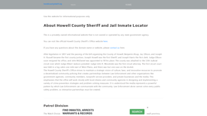 About Howell County Sheriff and Jail Inmate Locator