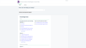 Support :  eService Center & Washington Courts FAQs