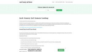 Jack County Jail Roster Lookup, TX, Inmate Search