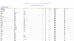 Jail Roster