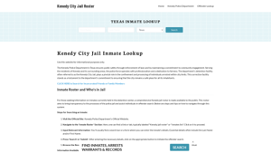 Kenedy City Jail, TX Inmate Search, Jail Roster, Bookings