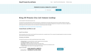 King Of Prussia City Jail, PA Inmate Search, Jail Roster, Bookings