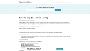 Kokomo City Jail, IN Inmate Search, Jail Roster, Bookings