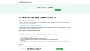 Latah County Jail Roster Lookup, ID, Inmate Search