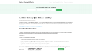 Latimer County Jail Roster Lookup, OK, Inmate Search