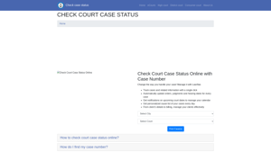 Court Case Status Online with Case Number