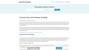 Lawton City Jail, OK Inmate Search, Jail Roster, Bookings