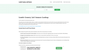 Lemhi County Jail Roster Lookup, ID, Inmate Search