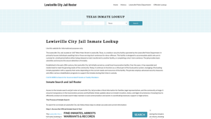 Lewisville City Jail, TX Inmate Search, Jail Roster, Bookings