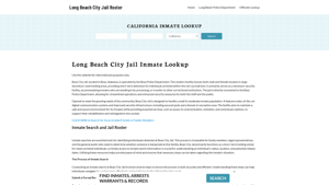 Long Beach City Jail, CA Inmate Search, Jail Roster, Bookings