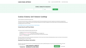 Louisa County Jail Roster Lookup, IA, Inmate Search