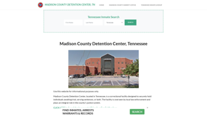 Madison County Detention Center, TN Inmate Roster, Offender Search