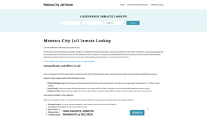 Manteca City Jail, CA Inmate Search, Jail Roster, Bookings