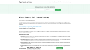 Mayes County Jail Roster Lookup, OK, Inmate Search