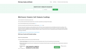 McCreary County Jail Roster Lookup, KY, Inmate Search