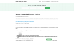 Meade County Jail Roster Lookup, SD, Inmate Search