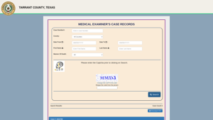 MEDICAL EXAMINER’S CASE RECORDS