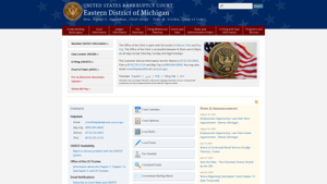 Eastern District of Michigan | United States Bankruptcy Court