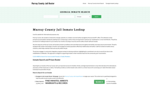 Murray County Jail Roster Lookup, GA, Inmate Search