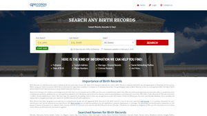 Birth Records Search, Public Birth Records Online