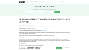 Nebraska Sheriff Offices, County Jail Locator