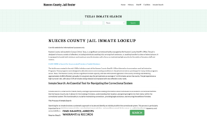 Nueces County Jail Roster Lookup, TX, Inmate Search