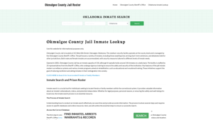 Okmulgee County Jail Roster Lookup, OK, Inmate Search