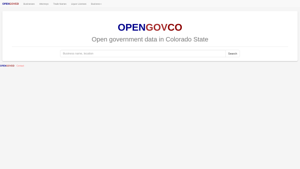 OpenGovCO: Open Government Data in Colorado State