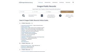 State of Oregon Public Records Guide: OregonPublicRecords.org