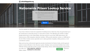 Nationwide Inmate Search, U.S. Correctional Facilities Database