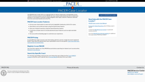 PACER | PACER Case Locator