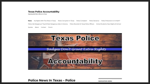 Police News On Texas Police Officers. Police Accountability