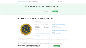 Rhode Island Offender Lookup - RI DOC Inmates