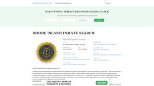 Rhode Island Inmate Search - RI DOC Offenders Lookup