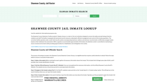 Shawnee County Jail Roster Lookup, KS, Inmate Search