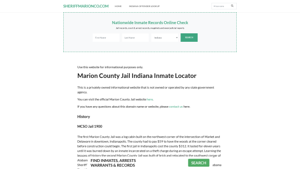 About Marion County Jail, IN, Sheriff