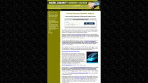 Social Security Number Search Tools