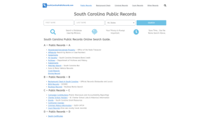 State of South Carolina Public Records Guide: SouthCarolinaPublicRecords.com