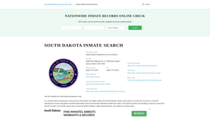 South Dakota Inmate Search - SD DOC Offenders Lookup