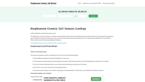 Stephenson County Jail Roster Lookup, IL, Inmate Search