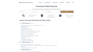 State of Tennessee Public Records Guide: TennesseePublicRecords.org