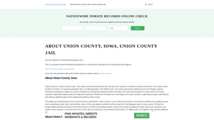 About Union County, Iowa, Union County Jail