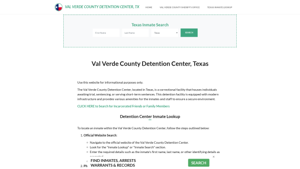 Val Verde County Detention Center, TX Inmate Roster, Offender Search