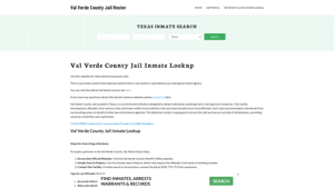 Val Verde County Jail Roster Lookup, TX, Inmate Search