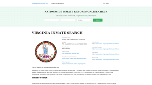 Virginia Inmate Search - VA DOC Offenders Lookup