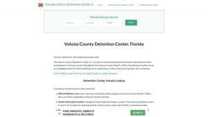 Volusia County Detention Center, FL Inmate Roster, Offender Search