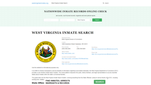 West Virginia Offender Lookup - WV DOC Inmates